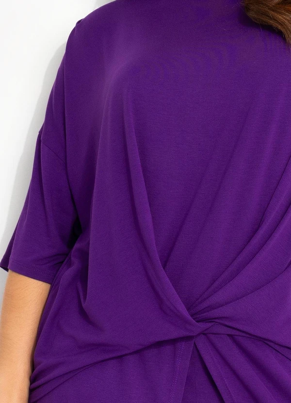 Quintess - Blusa Roxa em Malha de Viscose