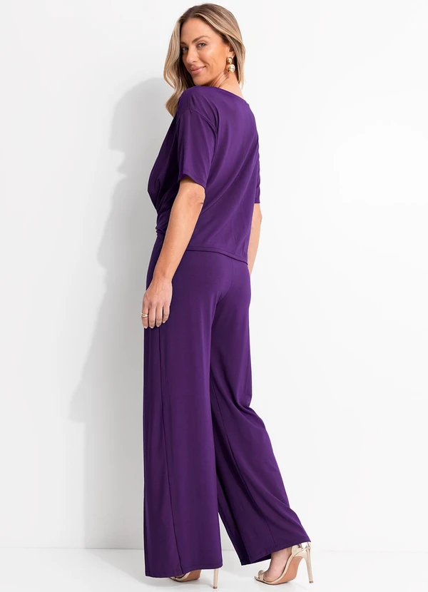 Quintess - Blusa Roxa em Malha de Viscose 5