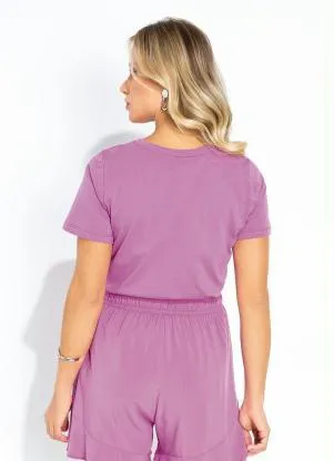 Blusa (Roxo) Estampada Rovitex - ROVITEX