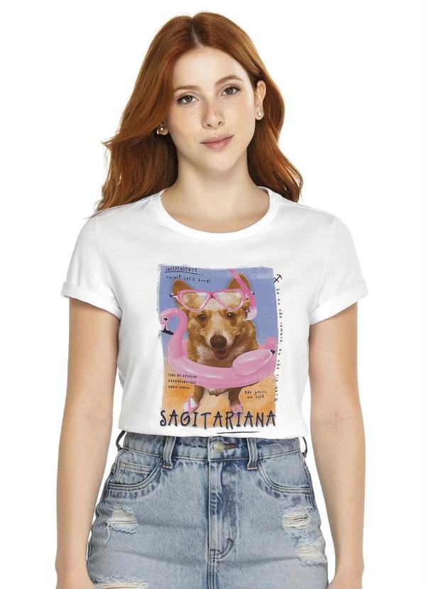 Enfim - Blusa Sagitariana Cachorro de Sagitário
