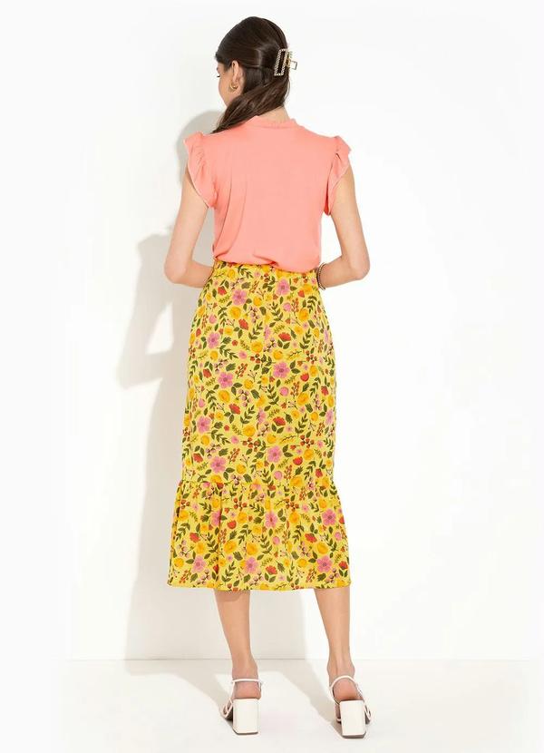 Rosalie - Blusa Salmão com Gola Laço Moda Evangélica 5