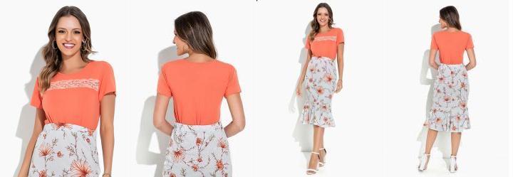 Blusa Salmo com Renda