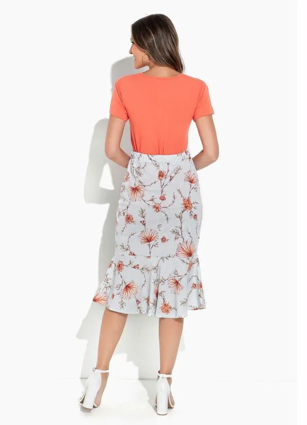 Rosalie - Blusa Salmão com Renda 4