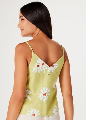 Hering - Blusa sem Manga Feminina Verde - HERING