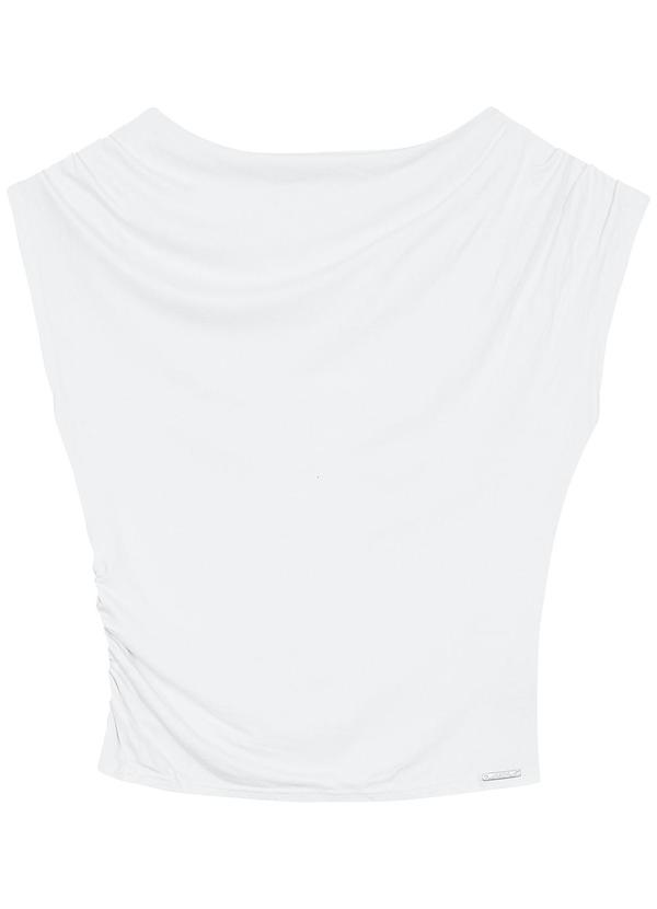 Enfim - Blusa Slim Degagê Branco