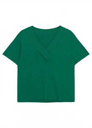 Malwee - Blusa Slim em Moletinho Verde - MALWEE