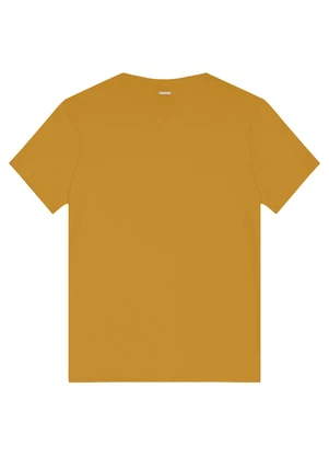 Enfim - Blusa Slim em Viscose Amarelo Mostarda - ENFIM