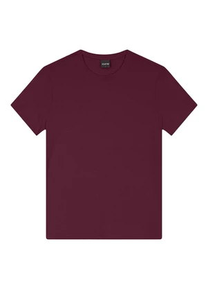 Enfim - Blusa Slim em Viscose Bordô - ENFIM
