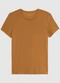 Enfim - Blusa Slim em Viscose Azul Turquesa - variação: Canela