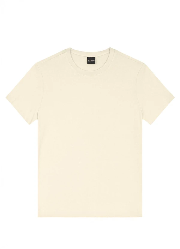 Enfim - Blusa Slim em Viscose Off White