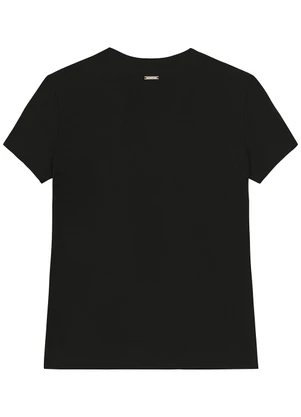 Enfim - Blusa Slim em Viscose Preto - ENFIM