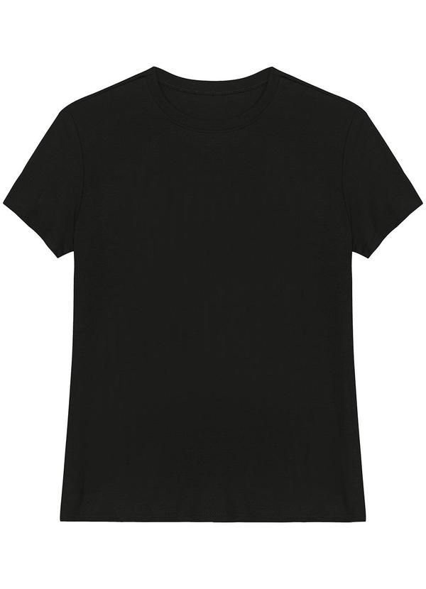 Enfim - Blusa Slim em Viscose Preto