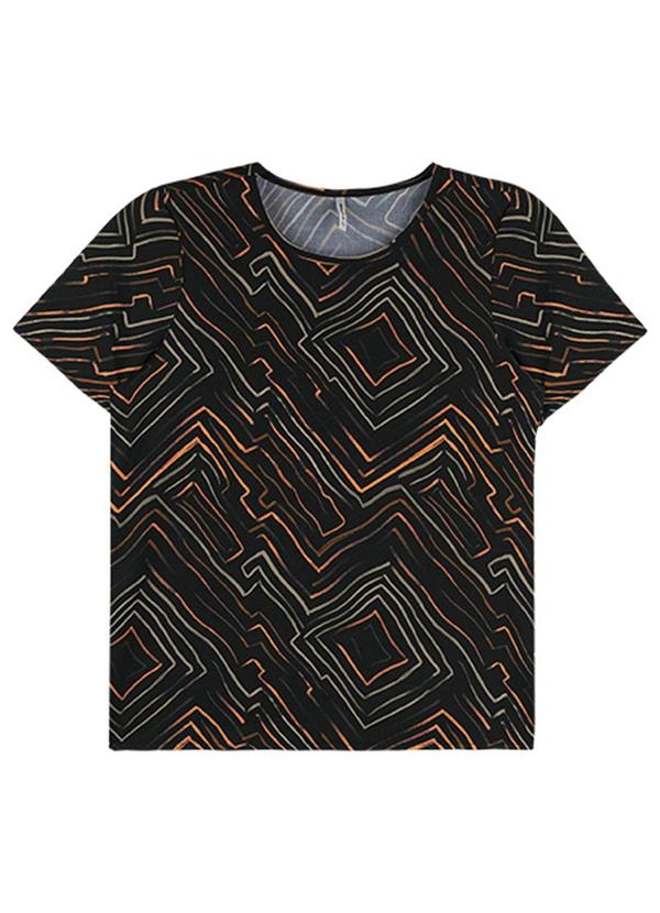 Rezzato - Blusa Sunny Prints Adulto Feminino Preto