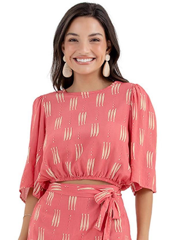 Rezzato - Blusa Sunny Prints Adulto Feminino Rosa