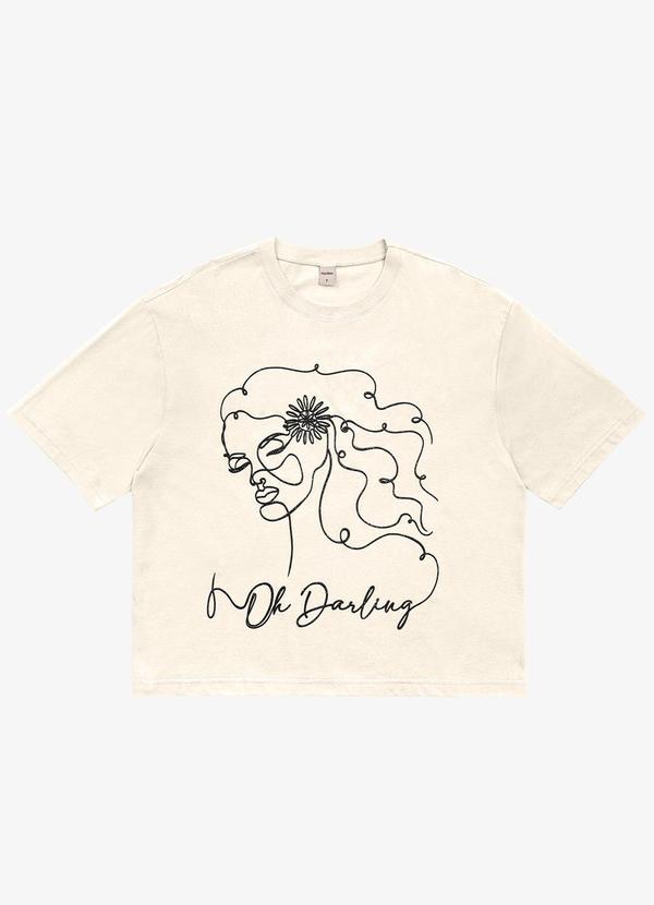 Rovitex - Blusa T-Shirt Feminina Bege 5