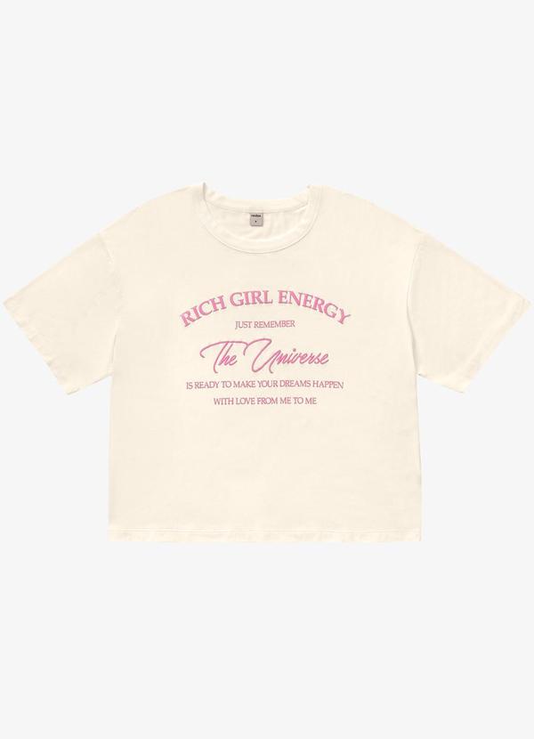 Rovitex - Blusa T- Shirt Feminina Bege 3