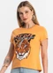 Select - Blusa T-Shirt Feminina Estampada Laranja - variação: Laranja