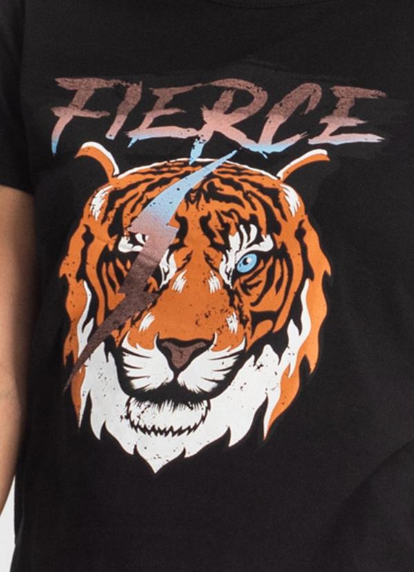 Select - Blusa T-Shirt Feminina Estampada Preto 5