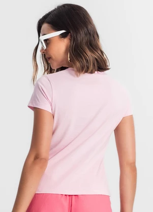 Select - Blusa T-Shirt Feminina Estampada Rosa - SELECT