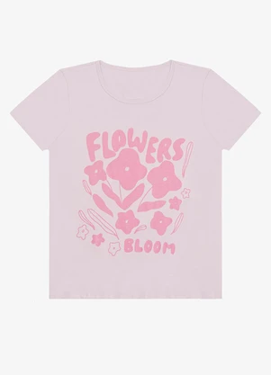 Select - Blusa T-Shirt Feminina Estampada Rosa - SELECT