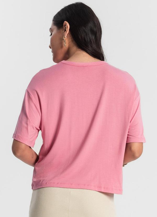 Rovitex - Blusa T- Shirt Feminina Rosa 2