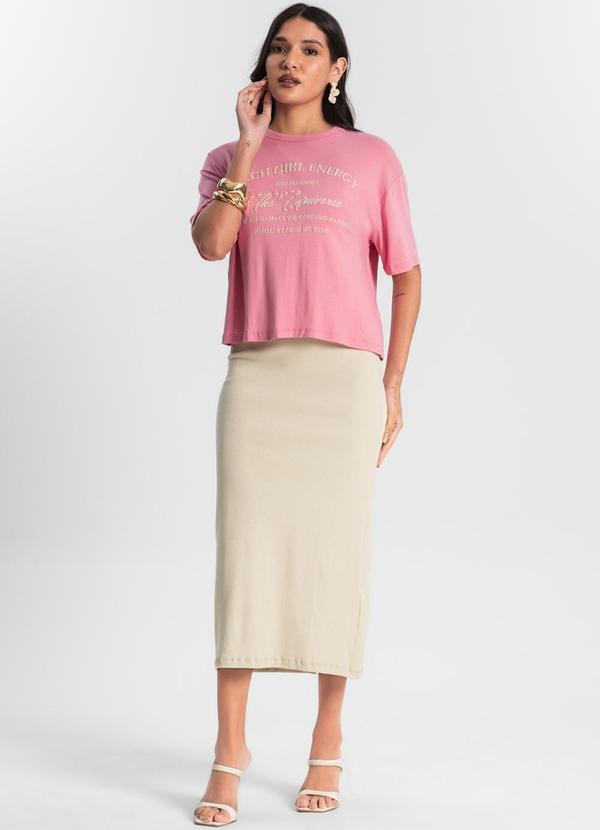 Rovitex - Blusa T- Shirt Feminina Rosa 3