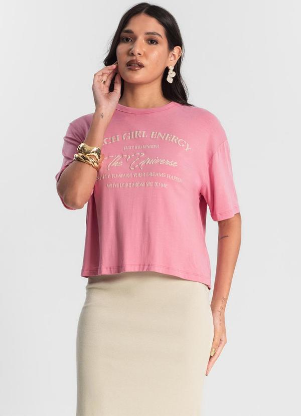 Rovitex - Blusa T- Shirt Feminina Rosa 4