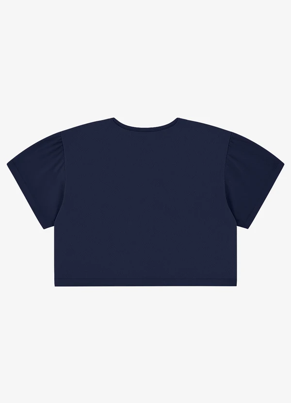 Infinita Cor - Blusa Tecido em Viscose Infinita Cor Azul 2