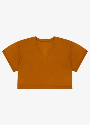 Blusa Tecido em Viscose Infinita Cor (Marrom) - INFINITA COR