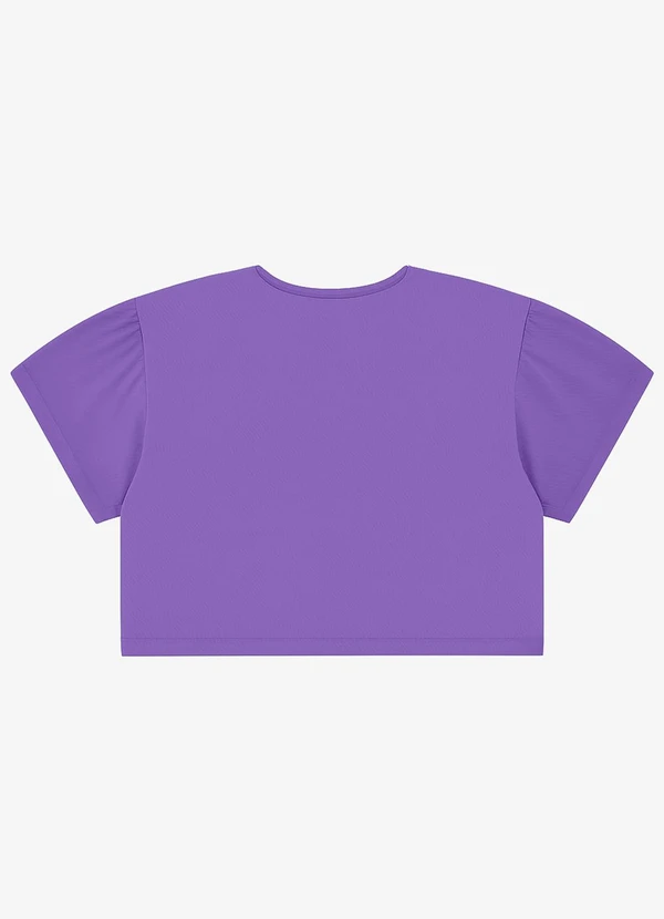 Infinita Cor - Blusa Tecido em Viscose Infinita Cor Roxo 2