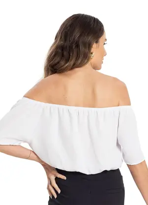 Endless - Blusa Tecido Plano Feminina Branco - ENDLESS