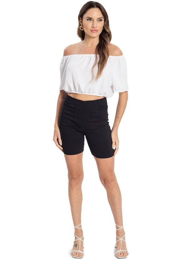 Endless - Blusa Tecido Plano Feminina Branco 3