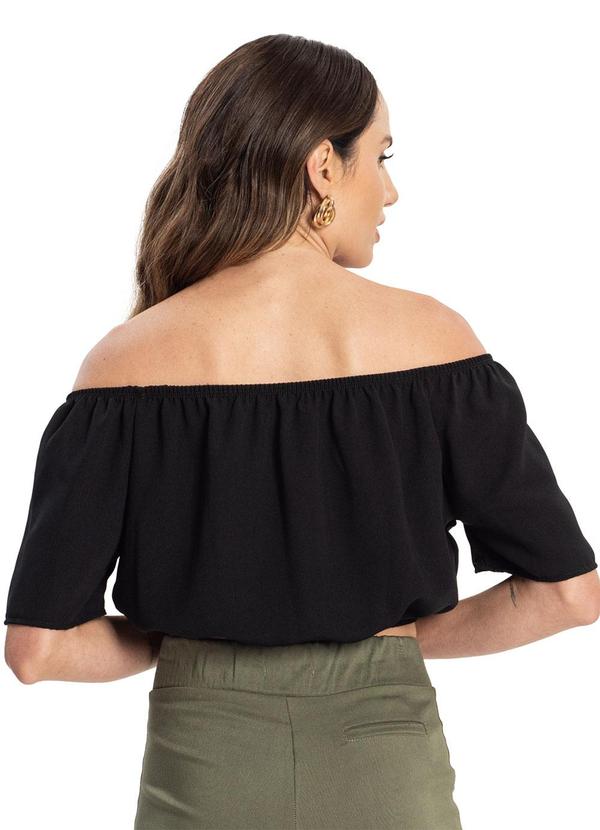 Endless - Blusa Tecido Plano Feminina Preto 2