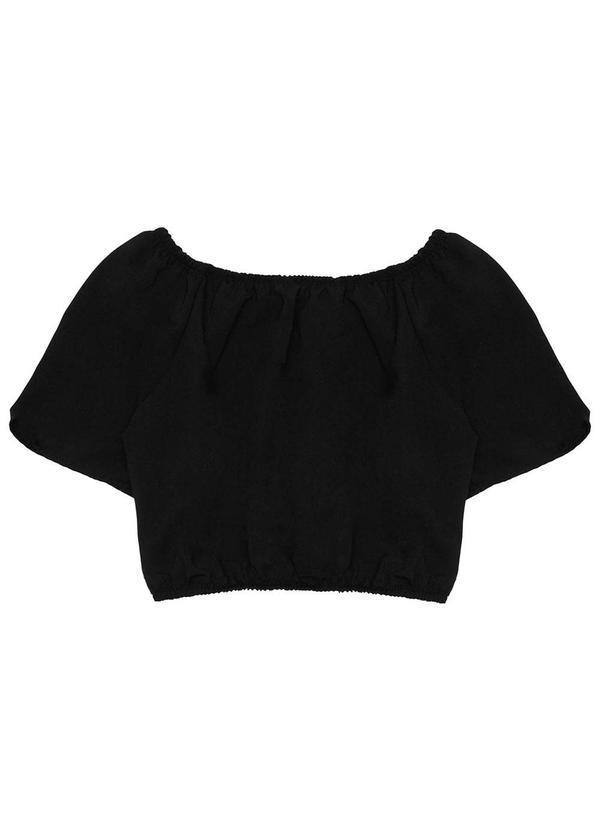 Endless - Blusa Tecido Plano Feminina Preto 4