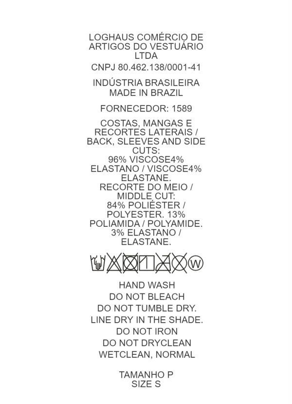 Quintess - Blusa Telha e Marinho com Recorte Frontal 10