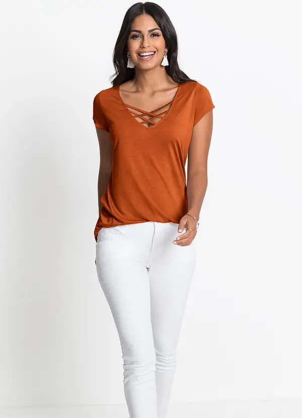 bonprix - Blusa Telha em Malha de Viscose 3
