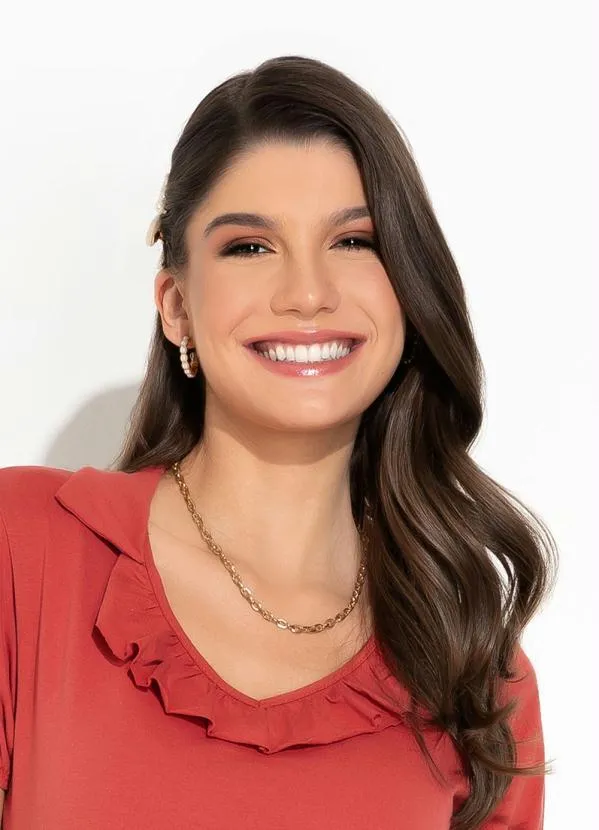 Rosalie - Blusa Terracota com Babado 3