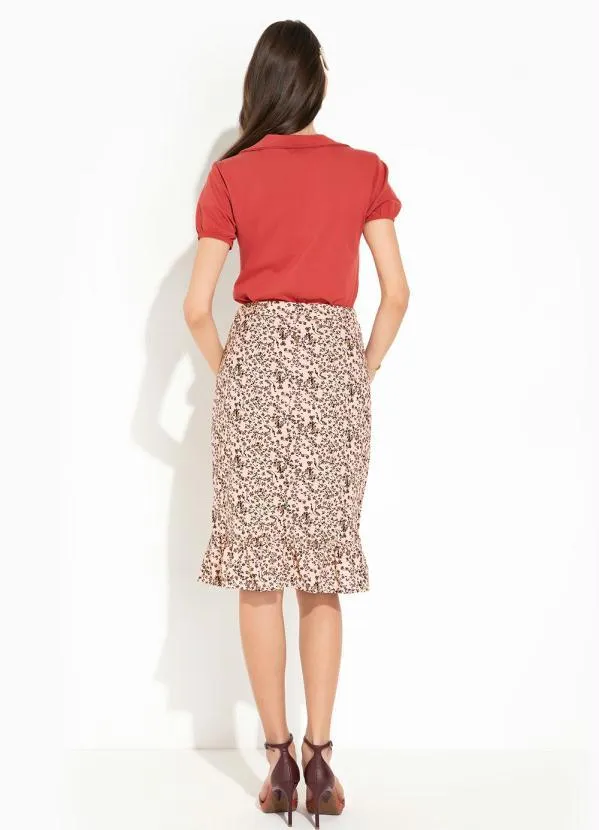 Rosalie - Blusa Terracota com Babado 5