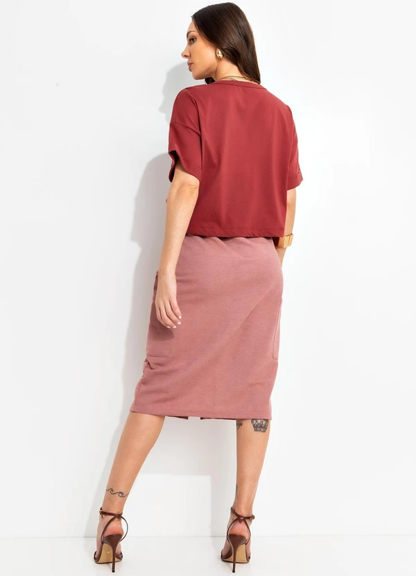 Bimini - Blusa Terracota em Malha de Algodão 4