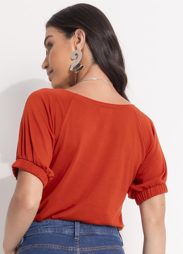 Quintess - Blusa Terracota em Malha Viscotricot 2