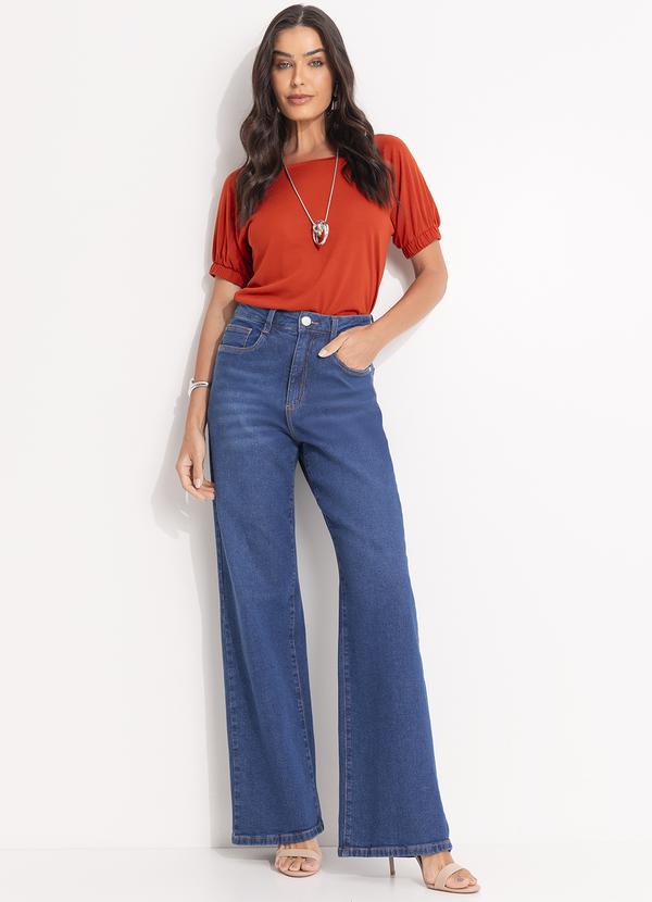 Quintess - Blusa Terracota em Malha Viscotricot 3