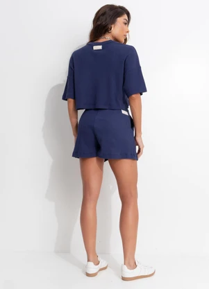 Colcci - Blusa Texturizada Azul - COLCCI