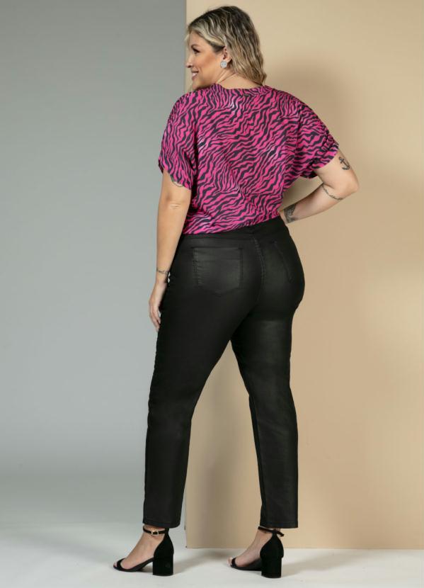 Quintess - Blusa Tigre Pink com Amarração Frontal 8