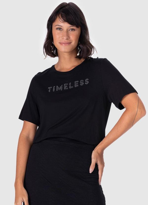 Malwee - Blusa Timeless em Viscose Preto