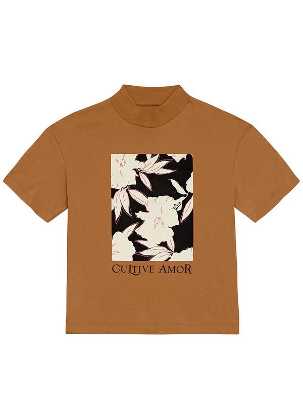 Malwee - Blusa Tradicional Cultive Amor Marrom 5