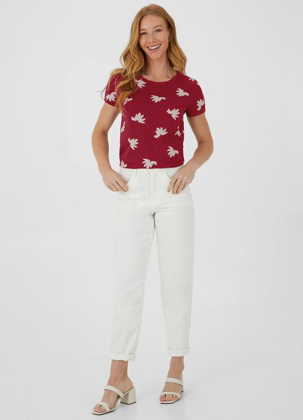 Malwee - Blusa Tradicional Floral Vermelho 3