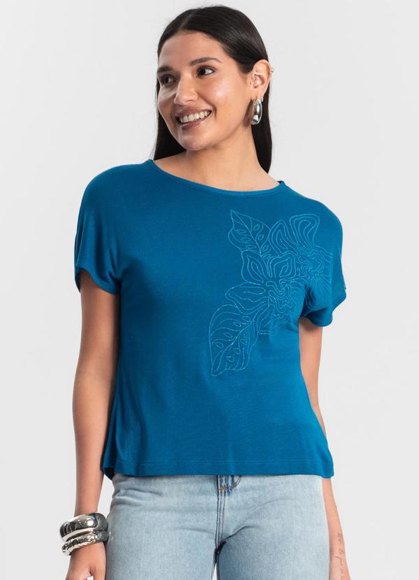 Rovitex - Blusa Tricot Feminina Azul