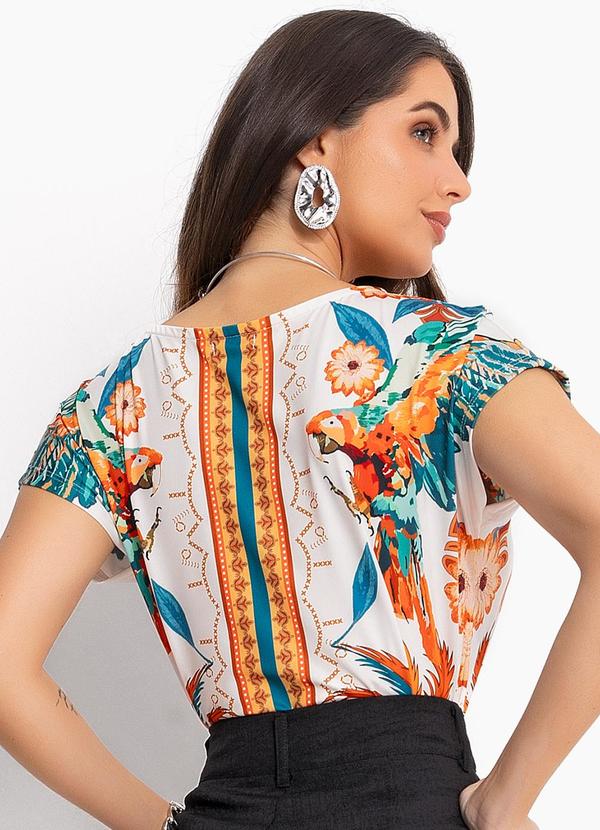 Quintess - Blusa Tropical Color em Malha Fria 2