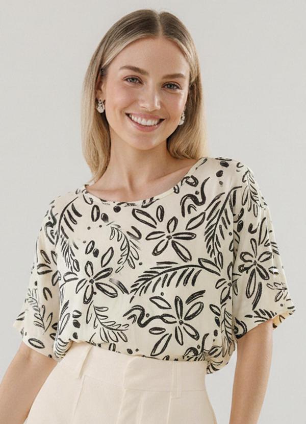 Fakini - Blusa Tropical Preto