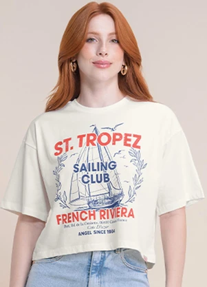 Angel - Blusa Veleiro Bege - ANGEL